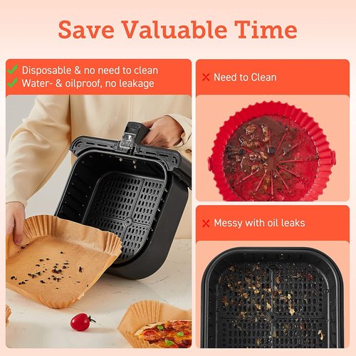 COSORI Air Fryer - TurboBlaze 6.0-Quart Compact Air Fryer with Roasting & Air Fryer Liners