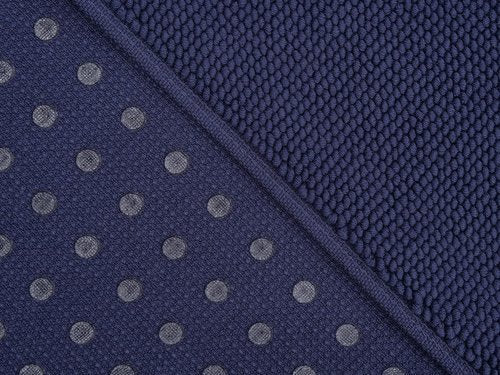 Cotton Paradise 100% Cotton Bath Mat - Soft, Absorbent, Quick-Dry | 20x34 Inch Navy Blue Rug